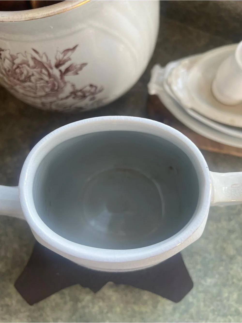 Antique Dresden China Co. Ironstone Coffee Pot